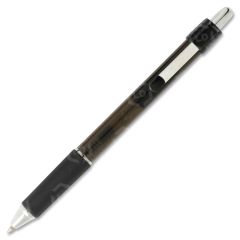 Integra Retractable Roller Gel Pen with Metal Clip, Black - 12 Pack