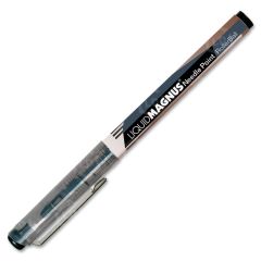 Skilcraft Metal Clip Rollerball Pen, Black - 12 Pack