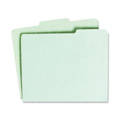 Pressboard File Guide Letter - 8.5" x 11" - 1/3 Tab Cut - 100 / Pack - Green