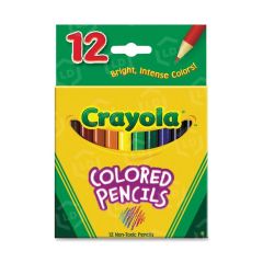 Crayola Short Colored Wood Pencils - 12 per box