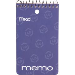 Mead Coil Memo Notebook - 60 Sheet - College Ruled - 3" x 5"