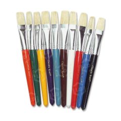 ChenilleKraft Flat Paint Brush - 10 per set