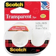 Scotch Gloss Finish Transparent Tape - 1 per roll