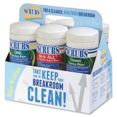 Scrubs Breakroom 6-Pack Caddy Of Wipes - 6 per carton