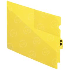 Pendaflex Poly End Tab Out Guides - 50 per box -  Yellow Divider
