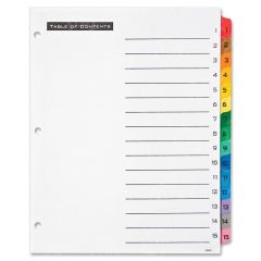 Avery Office Essentials Table 'n Tabs Numeric Divider