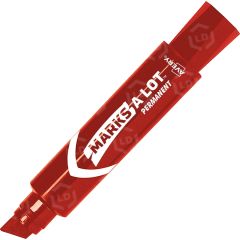 Avery Marks-A-Lot Jumbo Chisel Tip Permanent Marker - Red