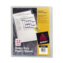 Avery Plastic Sleeve - 12 per pack Letter - Clear