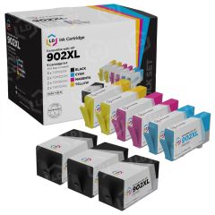 Set of 9 Compatible HP 902XL HY Ink Cartridges