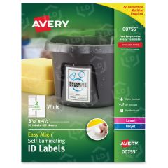 Easy Align Self-Laminating ID Labels