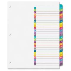Ready Index A-Z Tab Dividers