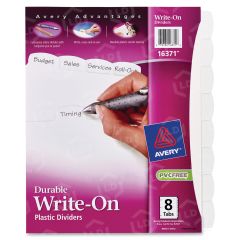 Avery Durable Write-On Divider Sets - 8 per set
