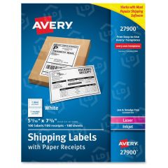 PaPer Receipt White Shipping Labels