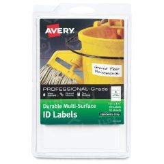 Avery 1.25" x 3.50" Rectangle Professional-grade ID Labels - 4 per sheet