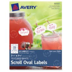 Avery 2.50" x 1.50" Oval ID Label - 45 per pack