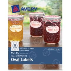 Avery 1.13" x 2.25" Oval Textured Labels - 210 per pack