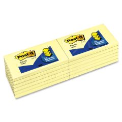 Post-it Notes Yellow Original Pop-up Refills - 100 sheets per pack - 3" x 5" - Canary Yellow
