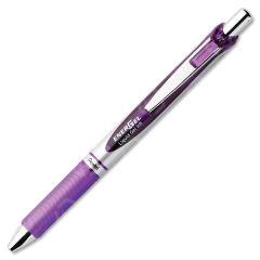 EnerGel Liquid Steel Tip Gel Pens, Violet - 12 Pack