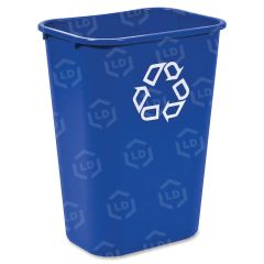 Rubbermaid 2957-73 Deskside Recycling Container, Large with Universal Recycle Symbol
