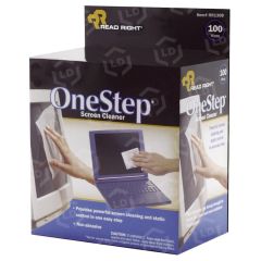 Advantus OneStep Screen Cleaning Wipes - 100 per box
