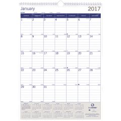 DuraGlobe Monthly Wall Calendar