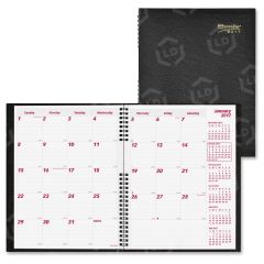 Rediform Hard Cover Twin-Wire Monthly Planner