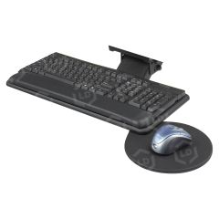 Safco Adjustable Keyboard Platform with Swivel Mouse Tray