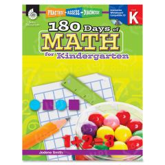 Shell Practice, Assess, Diagnose: 180 Days of Math for Kindergarten Education Printed/Electronic Book for Mathematics by Jodene Smith - English
