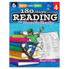 Shell Practice, Assess, Diagnose: 180 Days of Reading for Fourth Grade Education Printed/Electronic Manual by Margot Kinberg