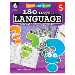 Shell Practice, Assess, Diagnose: 180 Days of Language for Fifth Grade Education Printed Book by Suzanne Barchers - English