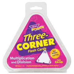 Trend Three Corner Flash Cards - 1 per set