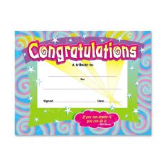 Trend Certificate of Congratulation - 30 per pack