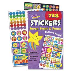 Trend Super Stars/Smiles Sticker Pad - 1 pad