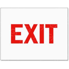 Tarifold Magneto Safety Sign Inserts-Exit - 6 per pack