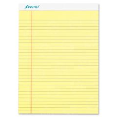 Ampad Basic Perforated Writing Pads - 50 Sheets - Legal - 8.50" x 11.50"