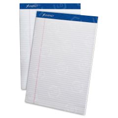 Ampad Perforated Ruled Pads - 50 Sheets - 8.50" x 11" - Yellow