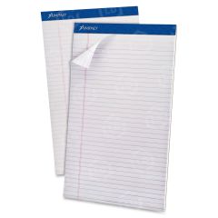 Ampad Perforated Ruled Pads - 50 Sheets - 8.50" x 11" - White