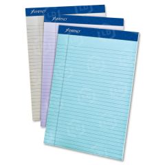 Ampad Pastel Legal-ruled Perforated Pads - 50 Sheets - 15 lb - Letter - 8.50" x 11"