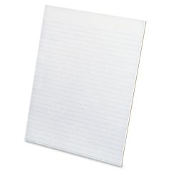Ampad Notepad - 12 per pack - 50 Sheets - Letter - 8.50" x 11" - White Paper