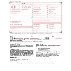 TOPS W-3 Tax Forms - 10 per pack