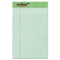 TOPS Prism+ Legal Pad - 50 Sheets - 16 lb - 5" x 8" - Green Paper