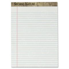TOPS Second Nature Legal Pad - 50 Sheets - 18 lb Basis Weight - 8.50" x 11.75"