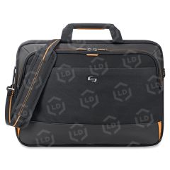 Solo Urban Carrying Case (Briefcase) for 17.3" Notebook, Ultrabook - Black, Gold