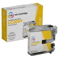 Brother Compatible LC205Y Super HY Yellow Ink Cartridge