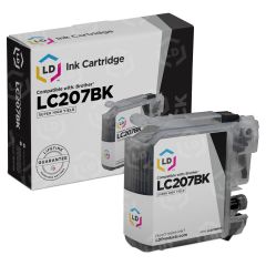Brother Compatible LC207BK Super HY Black Ink Cartridge