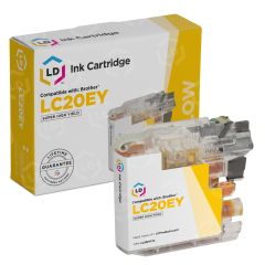 Brother Compatible LC20EY Super HY Yellow Ink Cartridge
