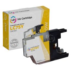 Brother Compatible LC75Y HY Yellow Ink Cartridge