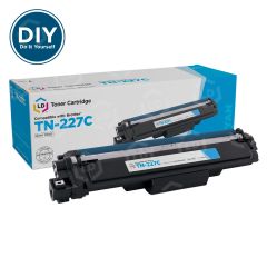 DIY Compatible Brother TN-227C High Yield Cyan Toner (Need Chip from Empty Toner)