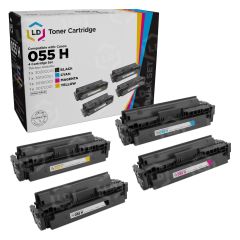 Compatible 055H 4 Pack of Toner for Canon