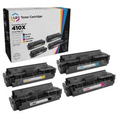 Compatible HP 410X Toner Set (Black, Cyan, Magenta, Yellow)